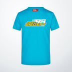 Robin-Siegert Fan-T-Shirt Basis Blau Rückenansicht