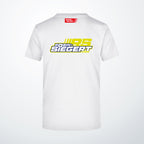 Robin Siegert Fan-T-Shirt Basic in Weiß Rückenansicht